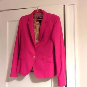 J.Crew Pink Schoolboy Blazer